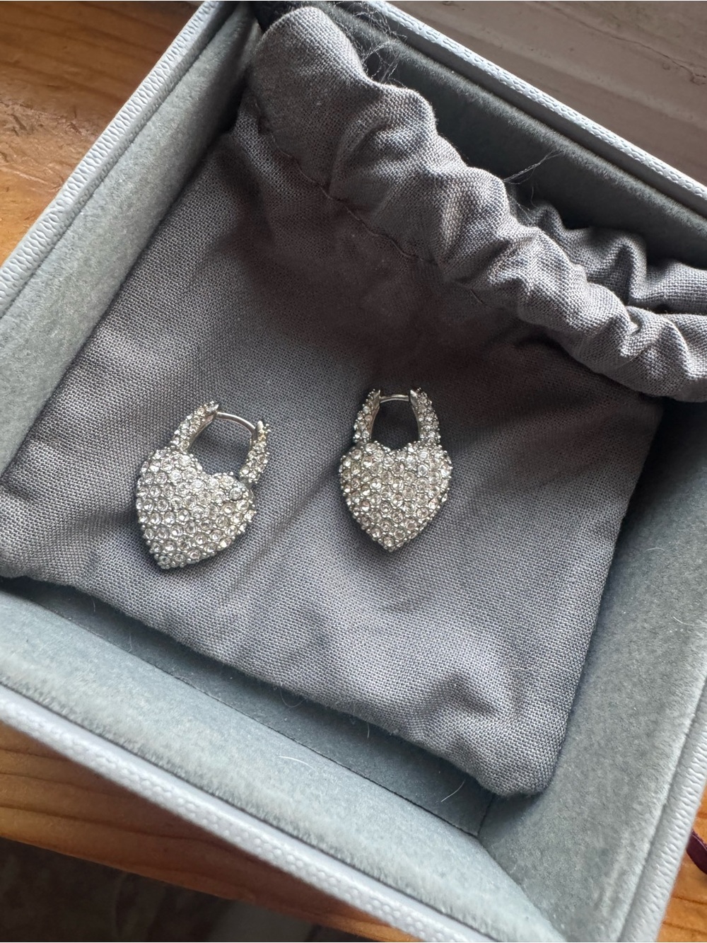 Balenciaga Gray Jewelry Box with Logo Card